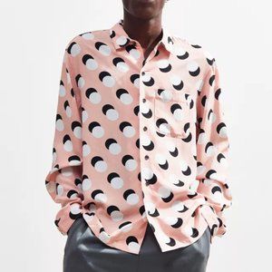 Urban Outfitters Long Sleeve Button-Down Printed Shirt XS Men's